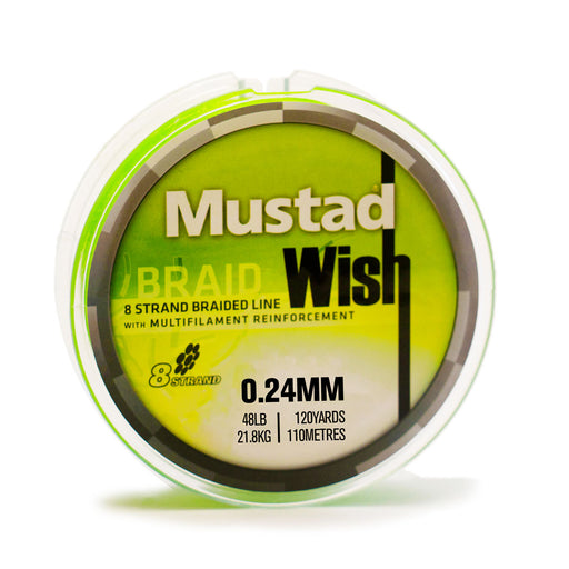 Mustad Wish Braid - 8 Strand Braided Fishing Line (6946022129841)