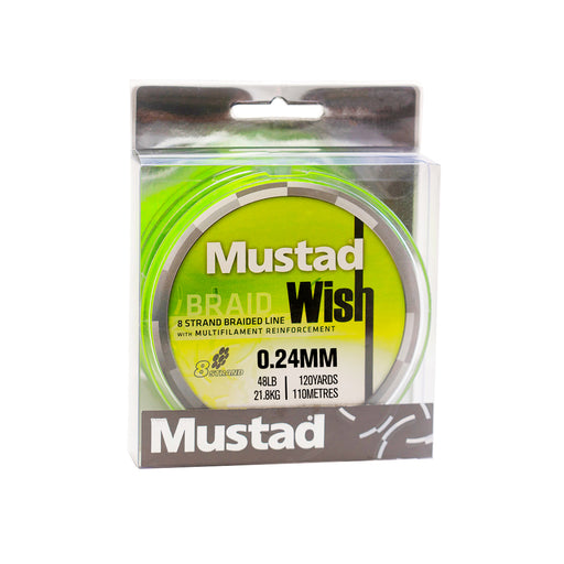 Mustad Wish Braid - 8 Strand Braided Fishing Line (6946022129841)