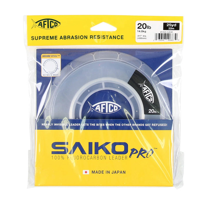 AFTCO Saiko Pro 100% Fluorocarbon Leader 25YDs