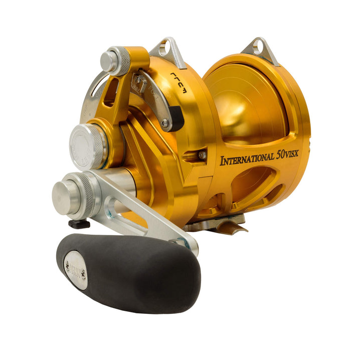 PENN International 50VISX® Two Speed Reel - Gold.