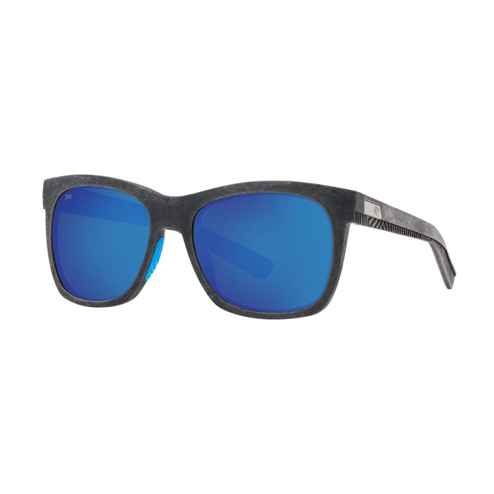 Costa Baffin Net Gray With Blue Rubber Frame 580G Polarized Sunglasses