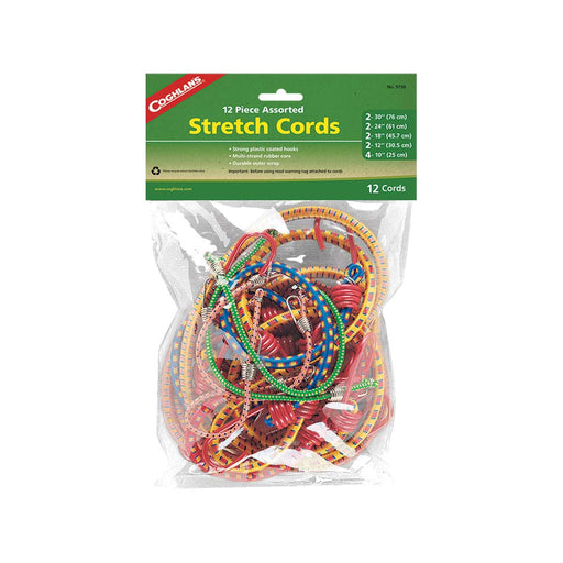 Coghlans Assorted Stretch Cords - 12 Pack (7284881129649)