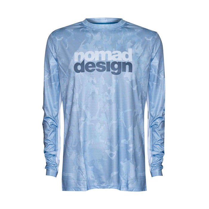 Nomad Design Tech Fishing Shirt Camo Splice Blue — Al Marfaa Marine  Equipments
