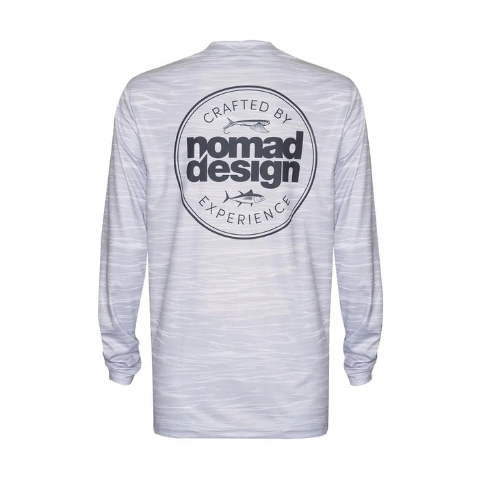 Nomad Design Long Sleeve Tech Fishing Shirts Swell Grey — Al