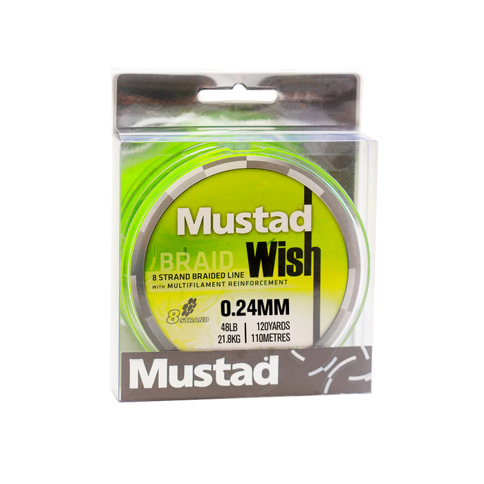 mustad braided fishing line Mustad Wish Braid