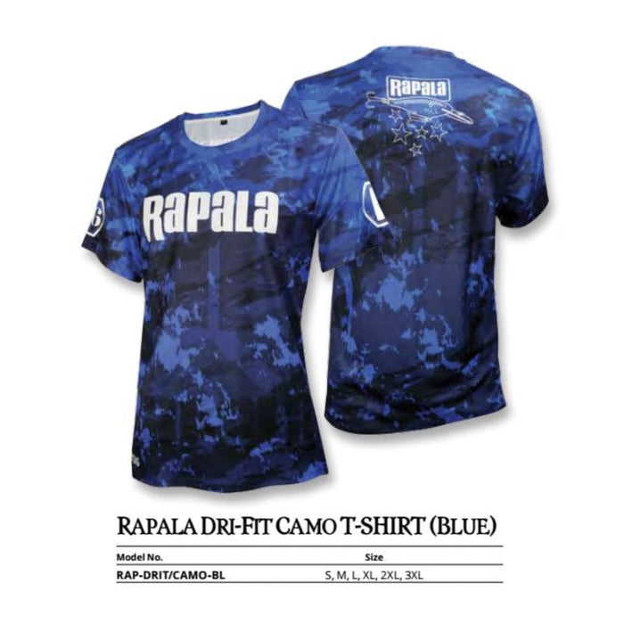 Rapala Dri-Fit Camo Fishing T-Shirt
