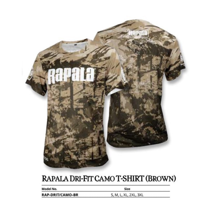 Rapala Dri-Fit Camo Fishing T-Shirt