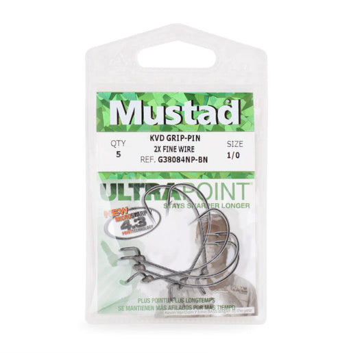 Mustad KVD Grip-Pin 2X Fine Wire (7158799073457)